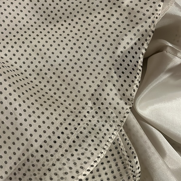 VINTAGE Banana Republic Silk Chiffon Dotted Swing Circle Skater Skirt size 4 - Picture 16 of 17